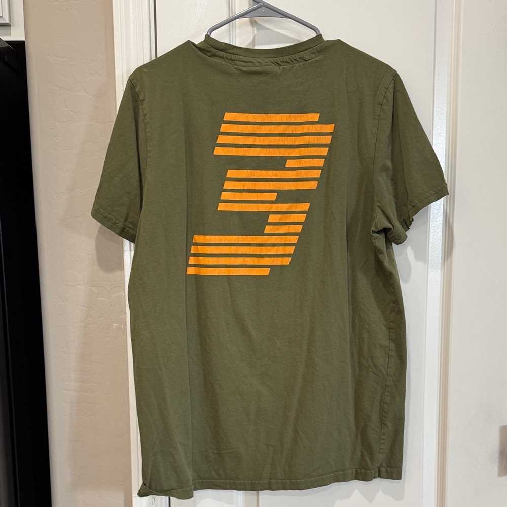 DP3 Daniel Riccardo Olive Green Short Sleeve Men's Tee / A2 - Picture 5 of 6
